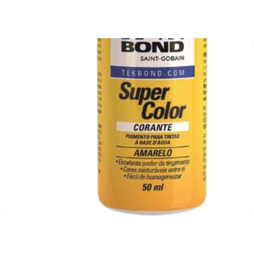 Corante Tekbond Amarelo 50Ml - Kit C/12 Unidades