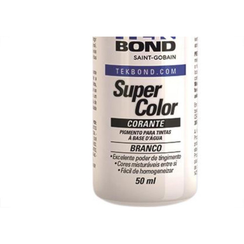 Corante Tekbond Branco 50Ml - Kit C/12 Unidades