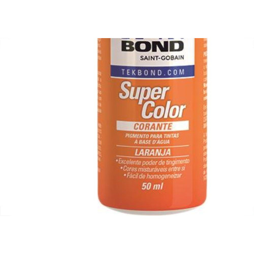 Corante Tekbond Laranja 50Ml - Kit C/12 Unidades