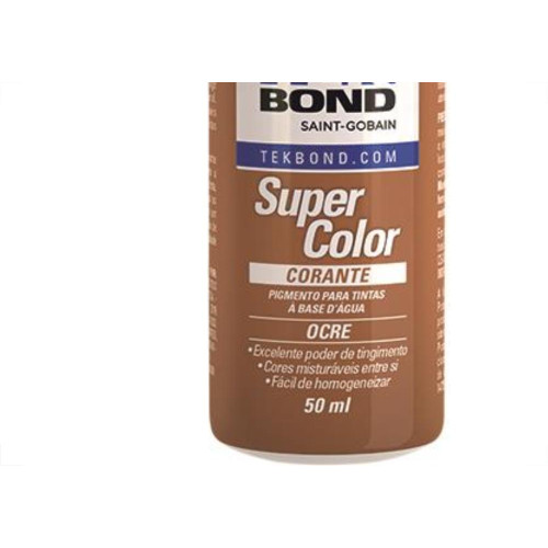 Corante Tekbond Ocre 50Ml - Kit C/12 Unidades