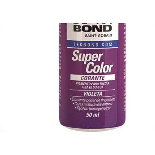 Corante Tekbond Violeta 50Ml - Kit C/12 Unidades