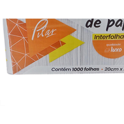 Papel Toalha Luxo 20X21Cm C/1000 Pilar