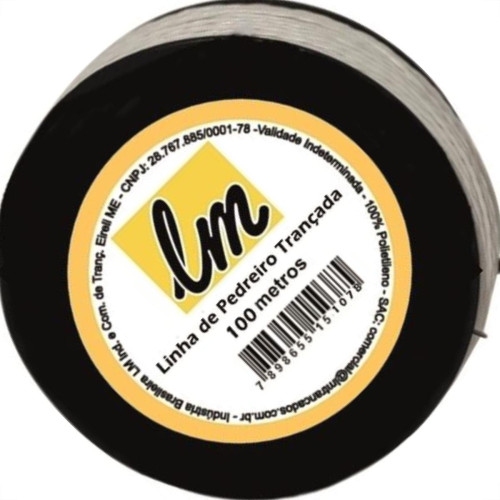 Linha Pedreiro Lm Trancada C/100Mt - Kit C/12 Unidades