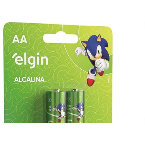 Pilha Alcalina Elgin Peq.Aa2 C/2 - Kit C/10 CA