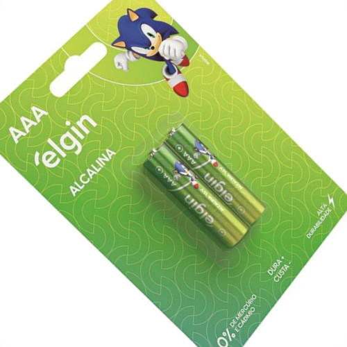 Pilha Alcalina Elgin Palito Aaa2 C/2 - Kit C/10 CA