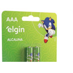 Pilha Alcalina Elgin Palito Aaa2 C/2 - Kit C/10 CA