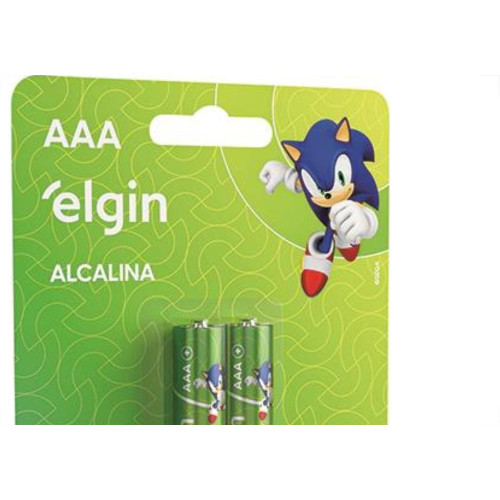 Pilha Alcalina Elgin Palito Aaa2 C/2 - Kit C/10 CA