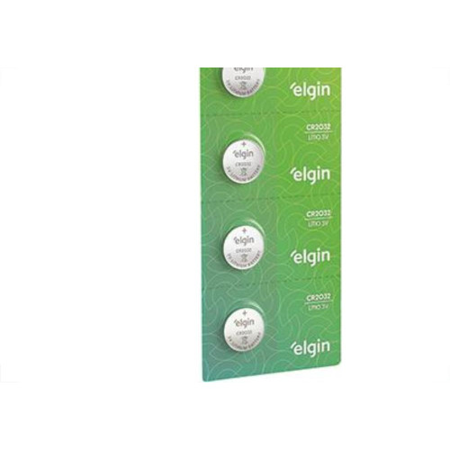 Pilha Bateria Litio 3V Cr2032 Elgin C/5