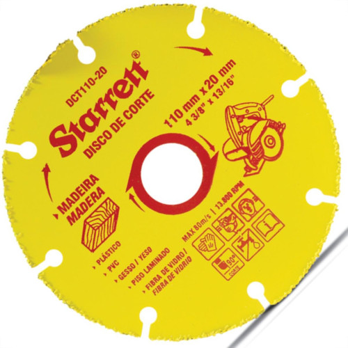 Disco Tungstenio Starret Mad 110X20Mm