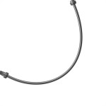 Engate Plastico Prata Astra 50Cm - Kit C/10 Unidades