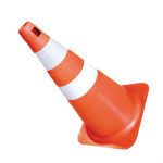 Cone Laranja/Branco 50Cm Fortline