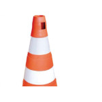 Cone Laranja/Branco 50Cm Fortline
