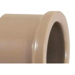 Caps Plastilit PVC Liso Liso 2.1/2 Marrom - Kit C/5 Unidades