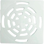 Grelha Plast Quadr Branco 10X10 Luconi