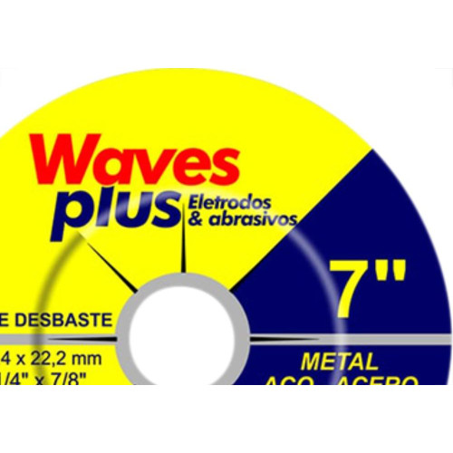 Disco Desbaste Waves 7X7/8