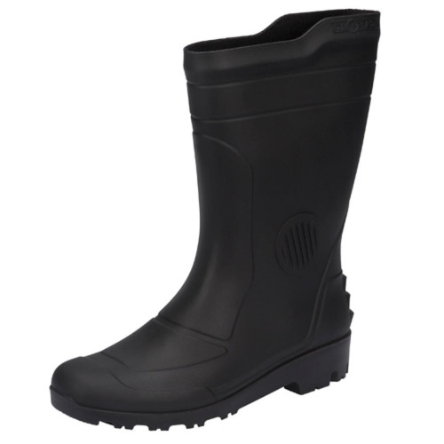 Bota Galocha Pega Forte Preto Cano Medio N.36 S/Forro