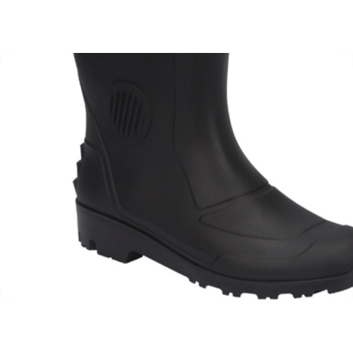 Bota Galocha Pega Forte Preto Cano Medio N.42 S/Forro