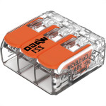 Conector Wago 3P 02 4,0M 32A 221-413 - Kit C/50 Unidades
