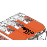 Conector Wago 3P 02 4,0M 32A 221-413 - Kit C/50 Unidades