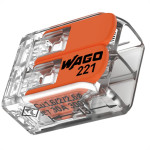 Conector Wago 2P 05 6,0M 41A 221-612 - Kit C/50 Unidades