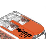 Conector Wago 2P 05 6,0M 41A 221-612 - Kit C/50 Unidades