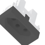 Modulo Fame Habitat Black 4036 1Tomada 20A