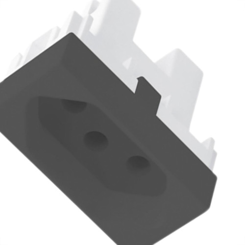 Modulo Fame Habitat Black 4036 1Tomada 20A