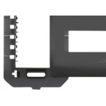Espelho Placa Fame Habitat Black 4073 4X2 2 Mod