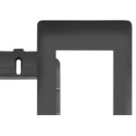 Espelho Placa Fame Habitat Black 4075 4X2 3 Mod