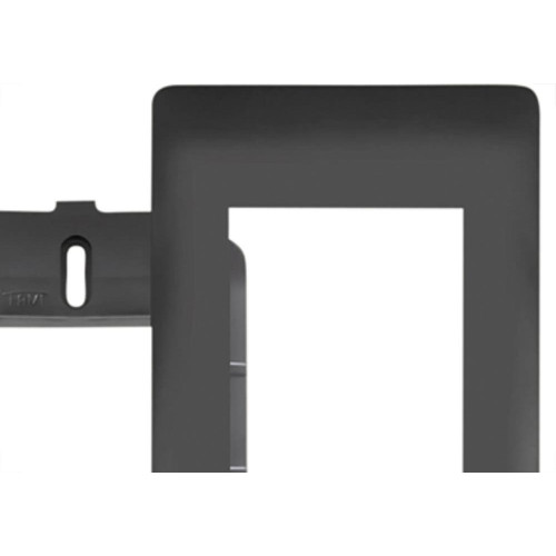 Espelho Placa Fame Habitat Black 4075 4X2 3 Mod