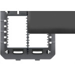 Espelho Placa Fame Habitat Black 4077 4X4 Cega