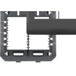 Espelho Placa Fame Habitat Black 4079 4X4 4 Mod