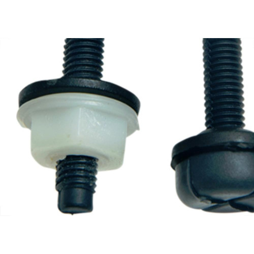 Acessorio P/Caixa Polyutil Conj Fix Parafuso Preto