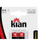 Pilha Alcalina Kian Peq Aa2 C/2