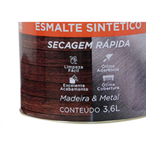 Tinta Esmalte. Galao 3,6 Litros Sintetico Nova Verm