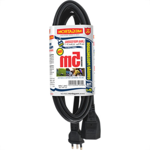 Cordao Prolongador Megatron Pp 3X2,5 5Mt