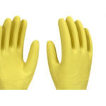 Luva Imbat Latex Forrada Amarelo 07-P - Kit C/12 Unidades