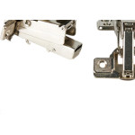 Dobradica Pressao 35Mm Reta 165Graus Pistao - Kit C/2 Unidades
