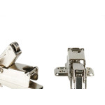 Dobradica Pressao 35Mm Reta 165Graus Pistao - Kit C/2 Unidades