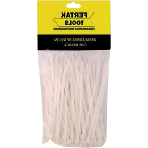 Abracadeira Nylon Fertak 2,5X200 Branco C/100