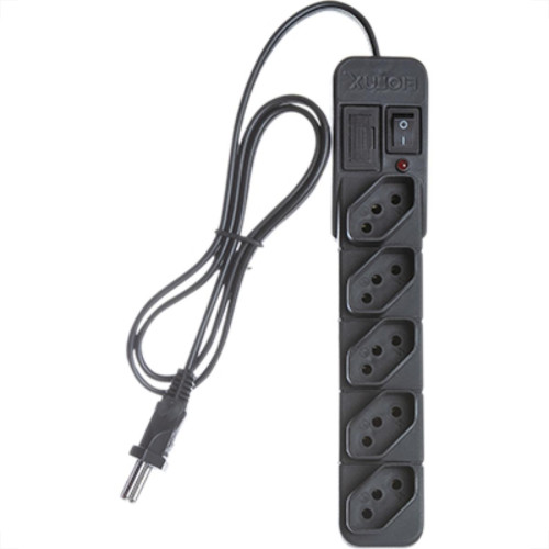 Filtro Linha Fiolux 5 Tomada  Bivolt Preto