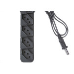 Filtro Linha Fiolux 5 Tomada  Bivolt Preto