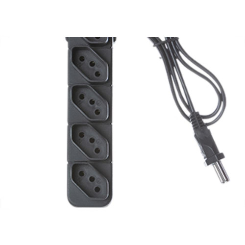 Filtro Linha Fiolux 5 Tomada  Bivolt Preto