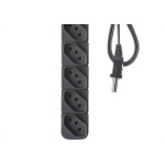 Filtro Linha Fiolux 6 Tomada  Bivolt Preto