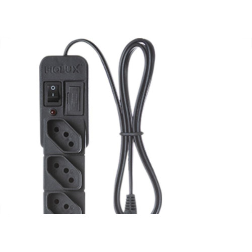 Filtro Linha Fiolux 6 Tomada  Bivolt Preto