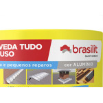Brasilit Fita Adesiva Alum 10Cmx10Mt