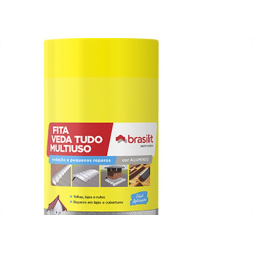 Brasilit Fita Adesiva Alum 45Cmx10Mt