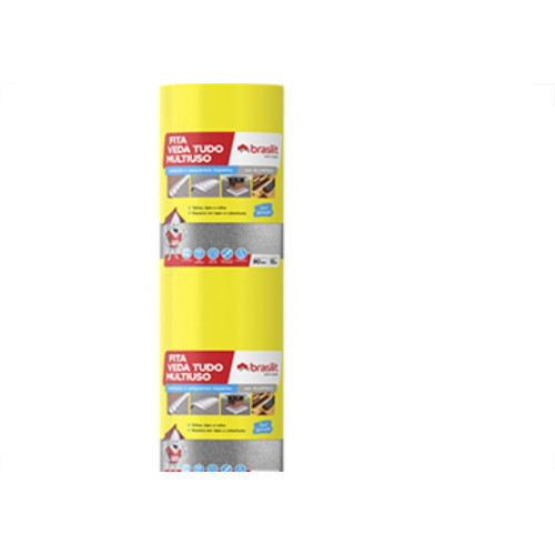 Brasilit Fita Adesiva Alum 90Cmx10Mt