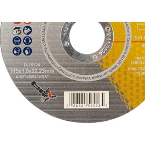 Disco Sped/Inox Makita 4.1/2X7/8X1.0 524 - Kit C/10 Unidades