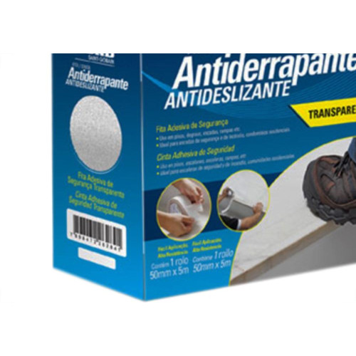 Fita Anti-Derrapante Tekbond 5Mx50Mm Transp